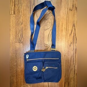 Baggallini Navy Blue Satchel with Wallet